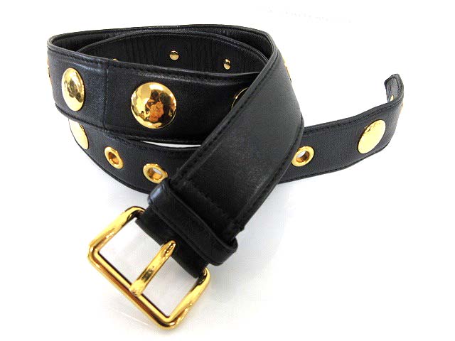 miu miu レザーベルト　ブラック　85 Miu Miu レザーベルト | ブラック | FARFETCH JP