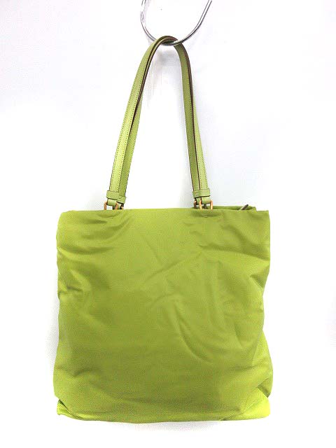 PRADA イエロー？グリーン？ナイロン トートバッグ 6-pr230825-2ta_01.jpg