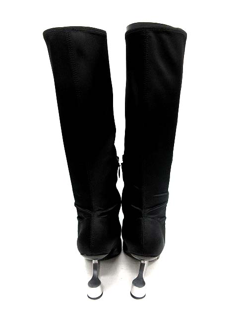 ユナイテッドヌード UNITED NUDE ロングブーツ レザー 38 黒 /EK 