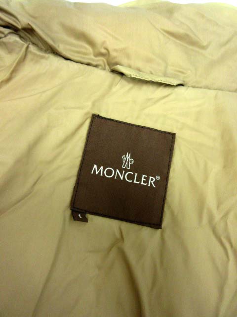 モンクレール MONCLER 茶タグ ダウンジャケット キルティング 1 茶 /EK