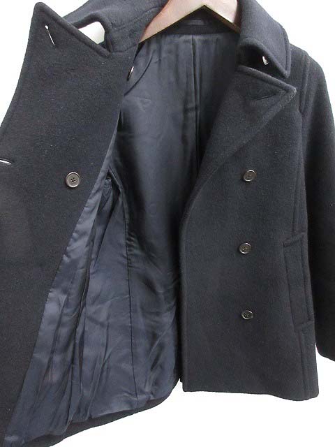 【美品】マーガレットハウエル　カシミヤ混　ピーコート　Mサイズ相当 美品】マーガレットハウエル カシミヤ混 ピーコート Mサイズ相当
