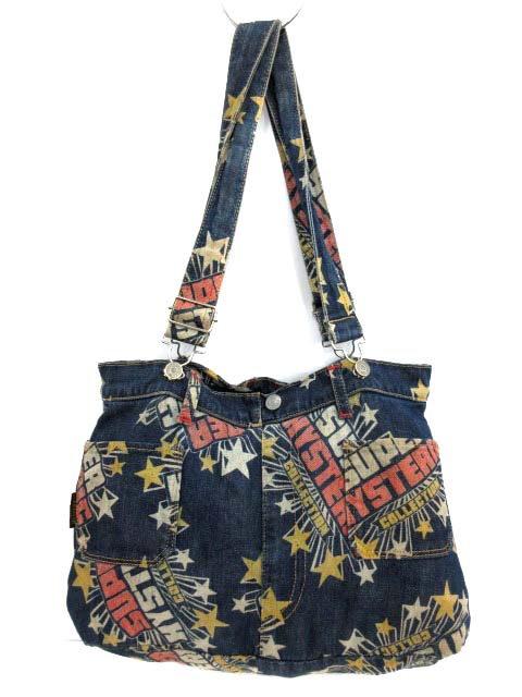 ヒステリックグラマー HYSTERIC GLAMOUR ショルダーバッグ デニム ロゴ 