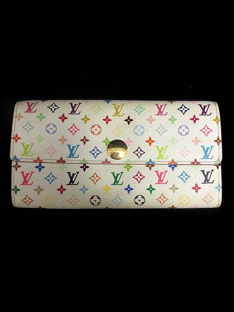 ルイヴィトン LOUIS VUITTON 長財布 二つ折り モノグラム マルチカラー 