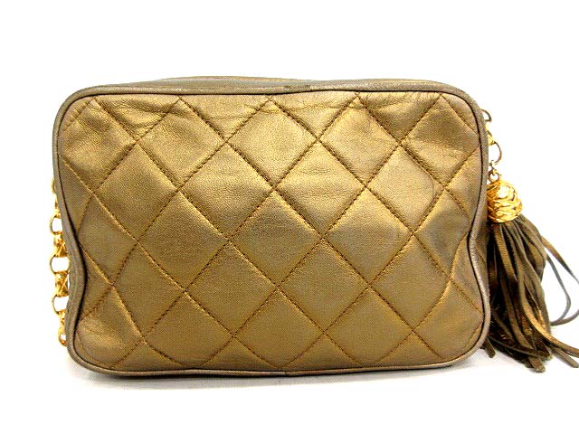 シャネル CHANEL マトラッセ ショルダーバッグ チェーン フリンジ