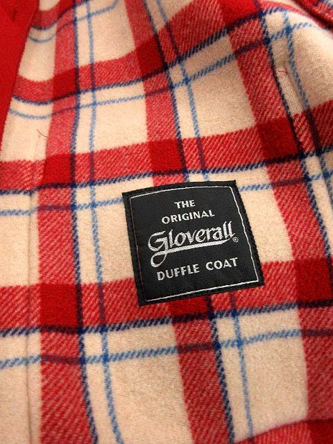 Gloverall グローバーオール ダッフル サイズ40 赤 RED グローバーオール Gloverall ダッフルコート ハーフ ウール 40