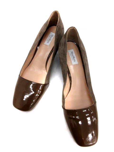 マックスマーラ MAX MARA パンプス スクエアトゥ セットバックヒール  