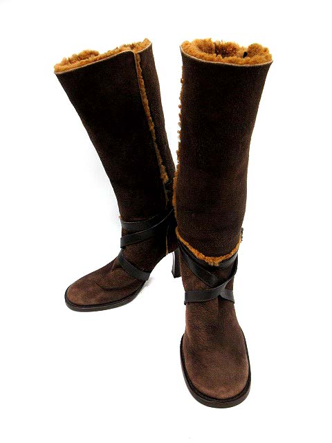 ディー&ジー ドルガバ ドルチェ&ガッバーナ D&G ムートンブーツ ロング  