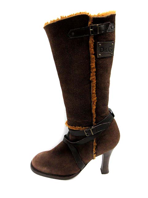 ディー&ジー ドルガバ ドルチェ&ガッバーナ D&G ムートンブーツ ロング  