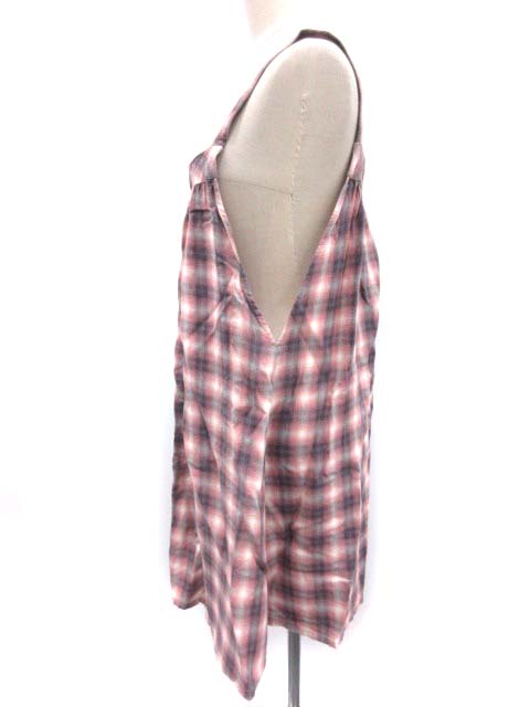 トゥジュー Toujours ワンピース ミニ キャミワンピ チェック ピンク Ek レディース 081 ベクトルパーク