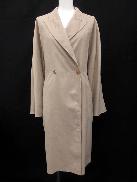 MaxMara コート ロング ベージュ 38 マックスマーラ