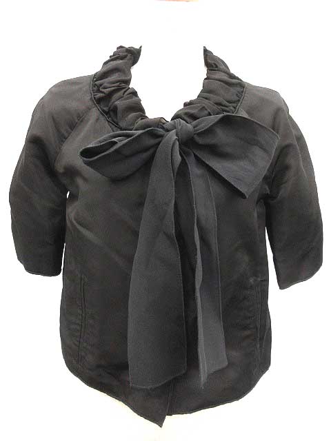 DOLCE & GABBANA ブラックジャケット　ボレロ　半袖　サイズ40 DOLCE & GABBANA ブラックジャケット ボレロ 半袖 サイズ40