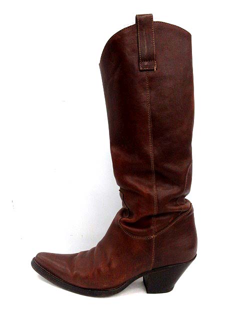 ブッテロ BUTTERO ロング ブーツ レザー 38 茶 /YM レディース 081  