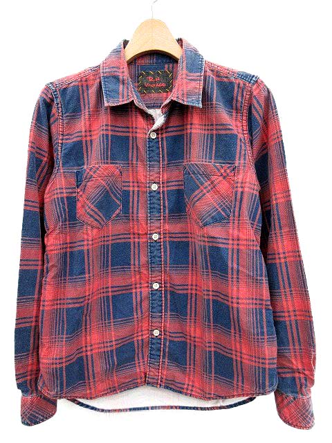 ロンハーマン Ron Herman シャツ 長袖 チェック 赤 紺 Tu レディース 081 ベクトルパーク