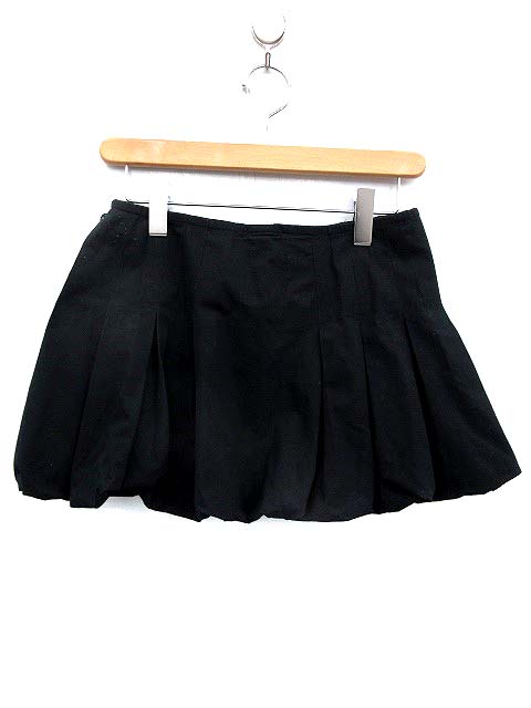 リミフゥ LIMI feu プリーツスカート バルーン ミニ S 黒 /KH