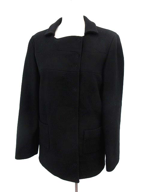 MIU MIU ミュウミュウ　38サイズ黒 ウールコート ミュウミュウ miumiu コート ウール 38 黒 /YM レディース 081