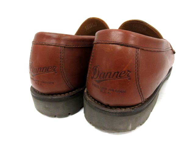 ダナー DANNER ローファー レザーシューズ RUGGED LOAFER 8.5 茶 D6902
