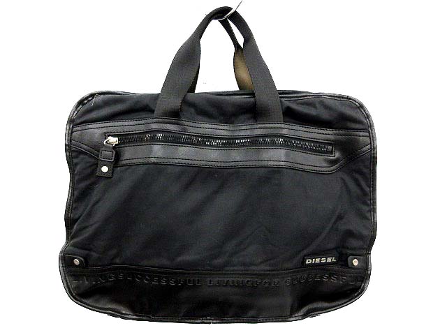 ディーゼル DIESEL ビジネスバッグ ブリーフケース ナイロン レザー 黒  