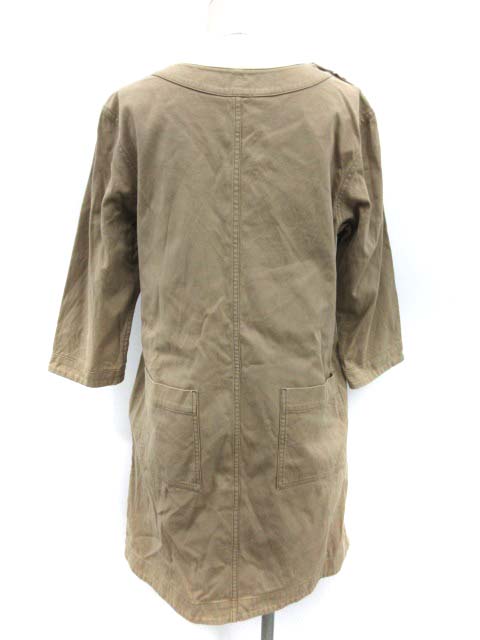 マーガレットハウエル Mhl ワンピース 七分袖 ひざ丈 2 ベージュ Tk レディース 081 ベクトルパーク