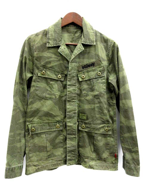 ステューシー STUSSY ミリタリージャケット ブルゾン 迷彩柄 カモフラ 