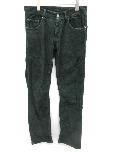 プラダ PRADA コーデュロイ パンツ ストレート 29 緑 /EK メンズ 081  