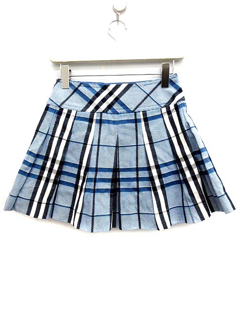 バーバリーブルーレーベル BURBERRY BLUE LABEL スカート ミニ フレア  