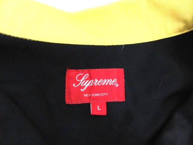 シュプリーム SUPREME ワーク シャツ 半袖 Color Blocked Work Shirt L