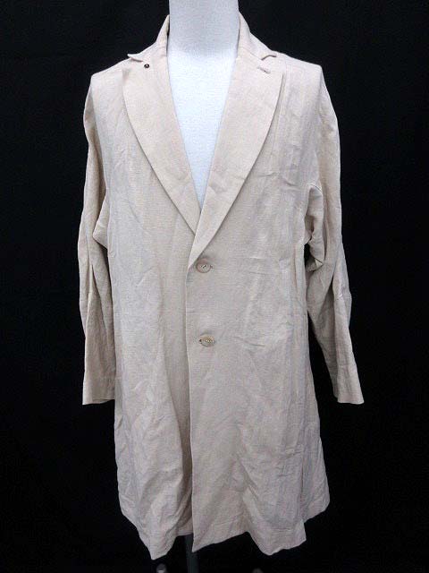 イクナ スズキタカユキ Ikkuna Suzuki Takayuki コート リネン混 ベージュ Q4 メンズ 081 ベクトルパーク