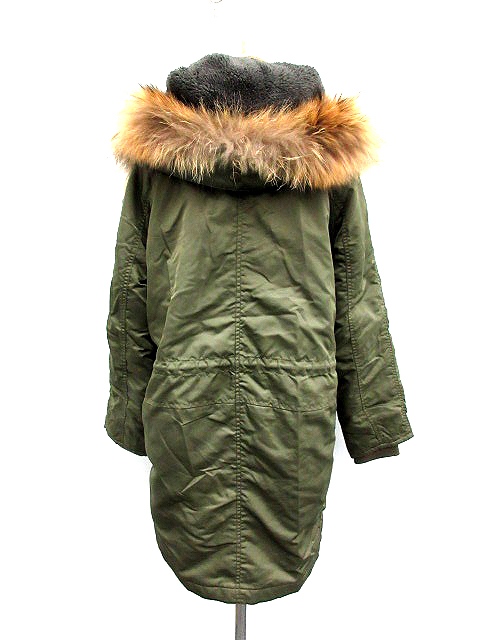 スピック スパン Spick Span モッズコート ミリタリー Khaki N 3b ナイロン フード 36 カーキ Mr レディース 081 ベクトルパーク