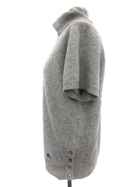 バーバリー BURBERRY ニット タートルネック 半袖 カシミヤ 15