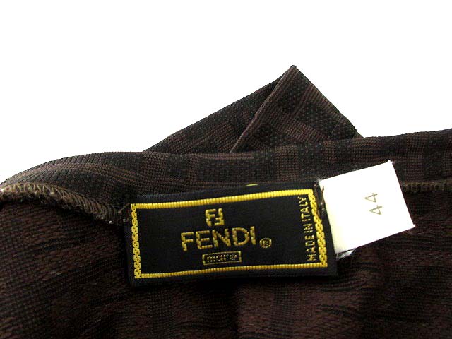 FENDI ミニワンピース ノースリーブ ズッカ柄！44!（FENDI 美品