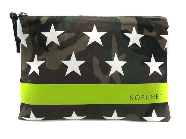 ソフネット Sophnet クラッチバッグ ポーチ Star Pouch 迷彩柄 カモフラ スター 17ss カーキ Tk メンズ レディース 081 ベクトルパーク