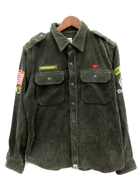 A BATHING APE® コーデュロイジャケット ブラック