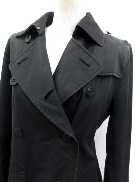バーバリー BURBERRY トレンチコート ライナー付き 9 黒 /EK ○D