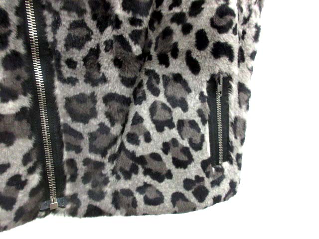 ジョセフ JOSEPH ファーベスト ラビット 豹柄 レオパード 38 グレー 黒 