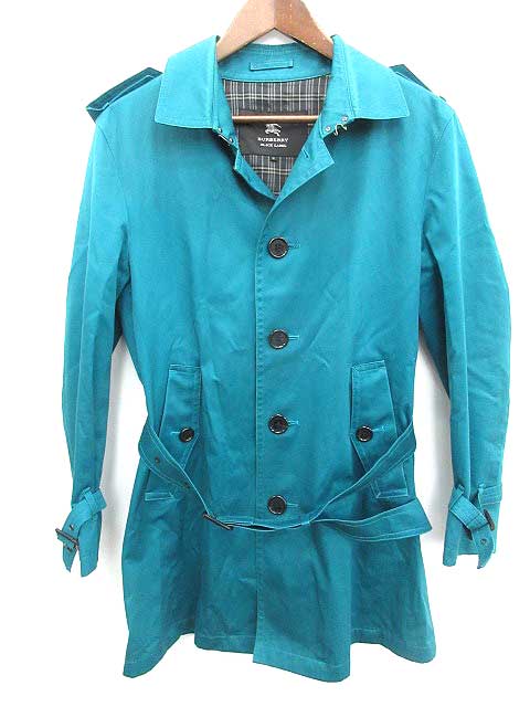 バーバリーブラックレーベル Burberry Black Label トレンチコート M 青 Yh Kra メンズ 081 ベクトルパーク
