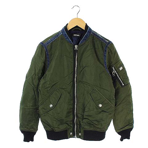 ディーゼル DIESEL ジャケット ブルゾン MA-1 ジップアップ 切替 