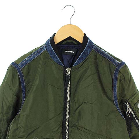 ディーゼル DIESEL ジャケット ブルゾン MA-1 ジップアップ 切替 
