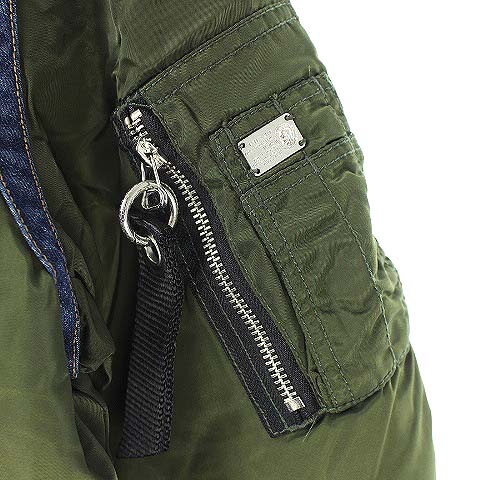ディーゼル DIESEL ジャケット ブルゾン MA-1 ジップアップ 切替 