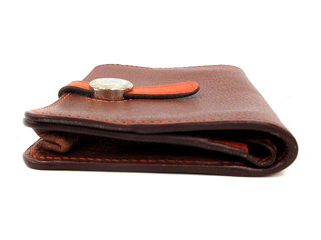 エルメス HERMES ドゴン コインケース 小銭入れ レザー □L 刻印 茶