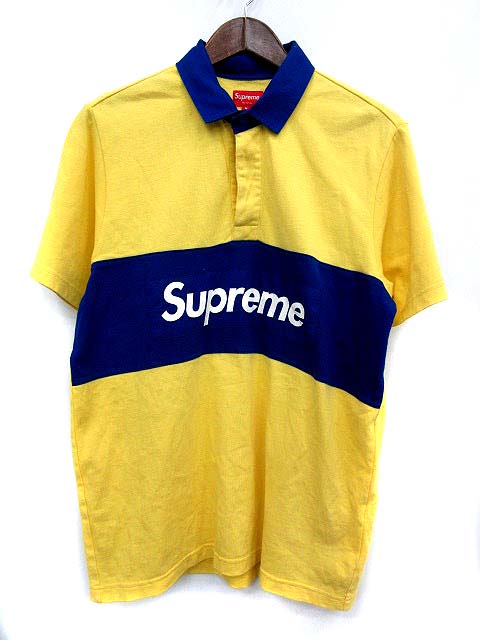 シュプリーム SUPREME ポロシャツ ラガーシャツ 半袖 16SS S/S Rugby M 