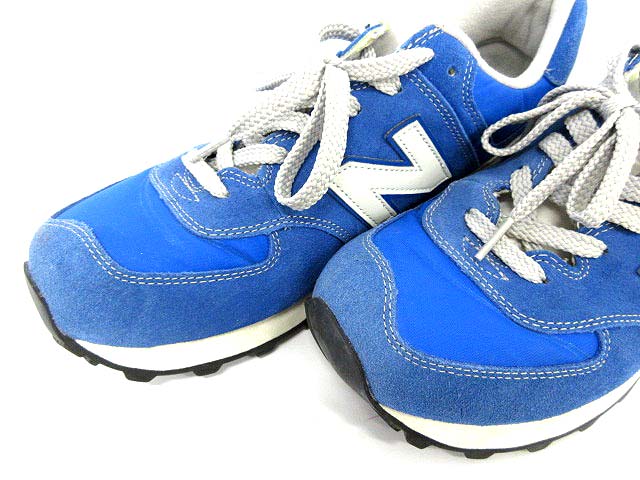 ニューバランス NEW BALANCE ML574VNR スニーカー スエード ナイロン 28.0 青 グレー /☆G ニューバランス NEW BALANCE ML574VNR スニーカー スエード ローカット