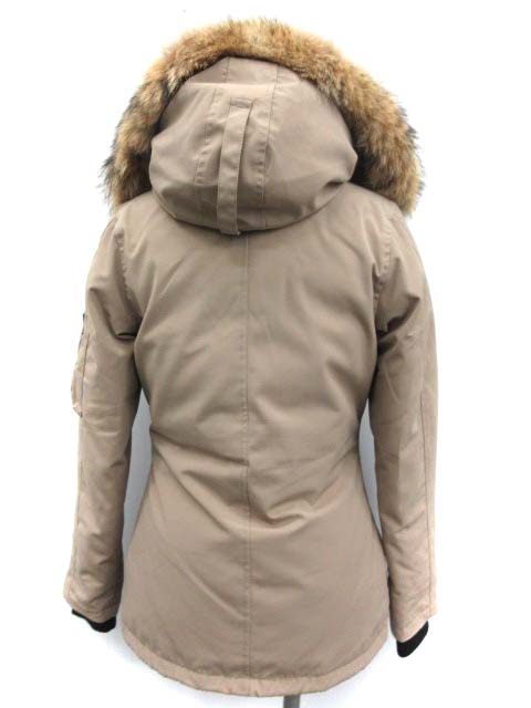 カナダグース CANADA GOOSE ダウンジャケット MONTEBELLO PARKA モンテベロパーカ コヨーテファー XS ベージュ 2530JL /EK レディース