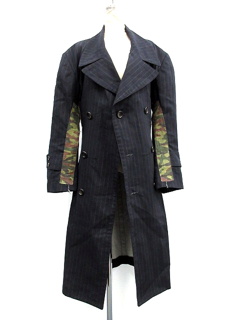 コムデギャルソン COMME des GARCONS コート ロング ピンストライプ 