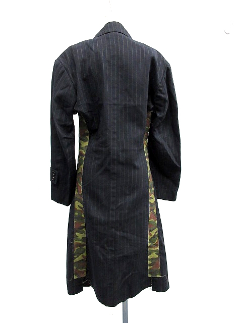 WORK コムデギャルソン　縮絨　コート　裏地迷彩柄 WORK コムデギャルソン 縮絨 コート 裏地迷彩柄 WORK コムデギャルソン