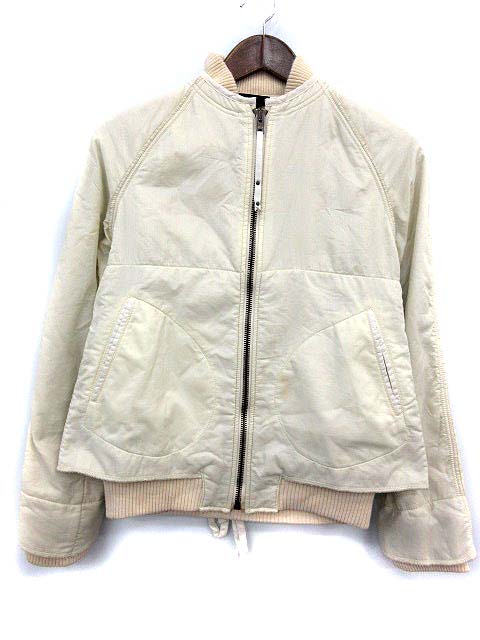 ディーゼル Diesel ナイロン ジャケット ブルゾン ジップ M アイボリー