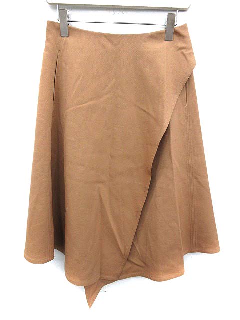 ドゥロワー Drawer スカート フレア ひざ丈 36 ベージュ 6524-299-0892  