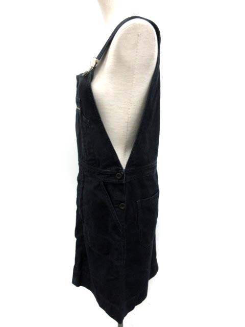 マーガレットハウエル MHL. ジャンパースカート ひざ丈 デニム 1 