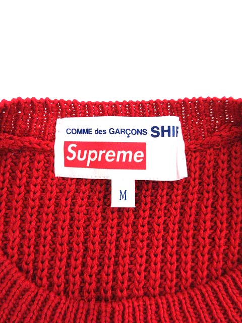 シュプリーム SUPREME コムデギャルソンシャツ ニット セーター 長袖  