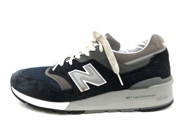 ニューバランス NEW BALANCE スニーカー シューズ USA製 28 紺 グレー  