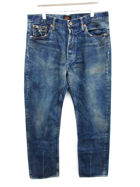 チマラ chimala デニムパンツ ダメージ加工 インディゴ 34 /☆Q17 